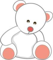 Lovely cute teddy bear icon. vector