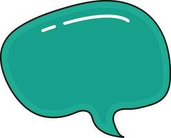 Blank chatting box icon. vector