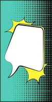 Pop art comic speech bubble. vector