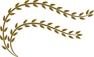 Icon of wheat ear. vector