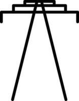 Isolated flat style icon of tower. vector