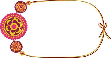 Flat illustration of a rakhi. vector