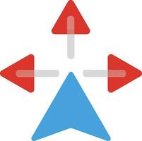 GPS sign with navigation arrows. vector