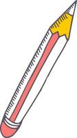 Illustration of a pencil. vector