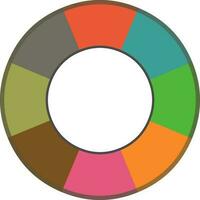 Colorful circle infographic element for Business. vector