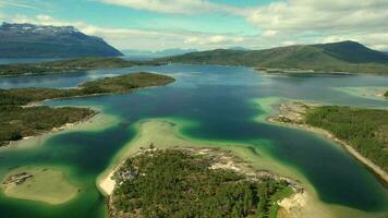 panoramico natura selvaggia paesaggio nel Norvegia video