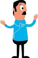 Cartoon character of a man. vector