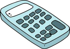 Illustration of a calculator. vector