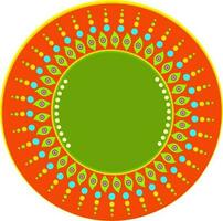 Abstract desing pattern of rangoli. vector