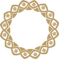 Creative frame with floral design. vector