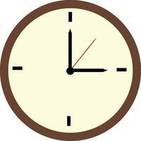 Flat illustration of a Clock. vector