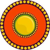 Illustration of circular design pattern. vector