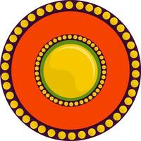 Illustration of circular design pattern. vector