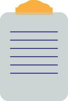 Clipboard icon with paper for office concept. vector