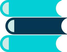 Flat style illustration of stack books. vector