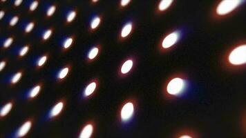 Abstract purple pattern of glowing geometric dots loop futuristic hi-tech black background video