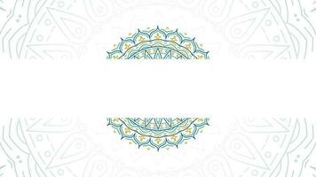 Simple blank banner rotating Mandala for title text Lopping Animation video background