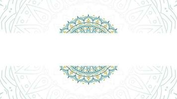 Simple blank banner rotating Mandala for title text Lopping Animation video background