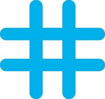Blue hash on white background. vector