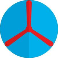 Flat style testflight in red and blue color. vector