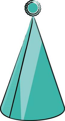 Flat style party hat icon.