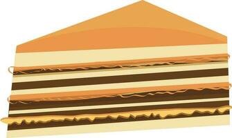 Illustratio of a sandwich. vector