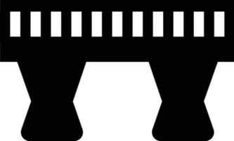 Isolated illustration of bridge icon. vector