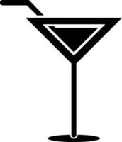 Flat illustration of Cocktail Glass. vector