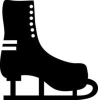 Ice Skate symbol in flat style. vector