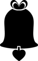 Bell sign or symbol in flat style. vector