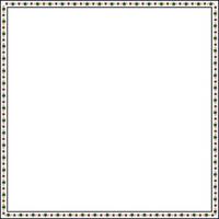 Square shaped frame with stars border. vector