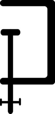 Flat style illustration of Vise Tool.
