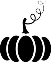 plano estilo ilustración de calabaza. vector