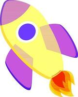 Flying Rocket for Business Start Up. vector