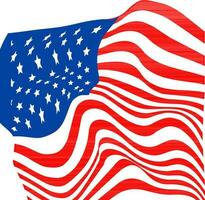 American Flag for 4th of July Celebration. vector