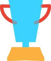 Trophy cup award on white background. vector