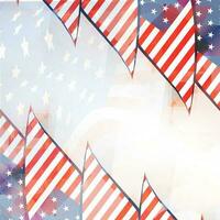 Creative background in American Flag colors. vector