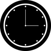 Illustration of flat style clock or watch. vector