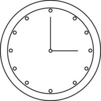 icono de reloj en plano estilo. vector