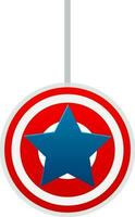 Captain america sign in flat style. vector