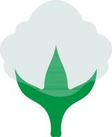 Cotton plant icon for agriculture in isolated. vector