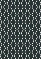 White zigzag lines on black background. vector