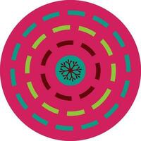 Colorful design of circle in flat style. vector