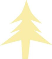 Flat illustration of christmas tree. vector