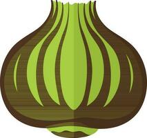 Onion icon for agriculture concept in half shadow. vector