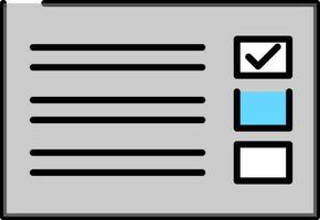 Vector checklist sign or symbol.