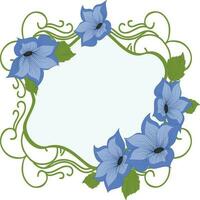 Green and purple Ornamental frame vector