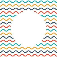 Colorful Wavy line background with space for your text. vector