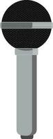 Microphone in black and gray color. vector