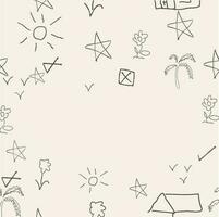 Hand drawn doodles elements. vector